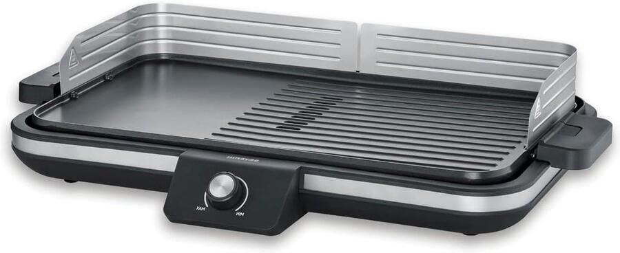 Plancha Grill Tafelgrill Gezond Grillen Antiaanbaklaag Tot 8 Personen Zwart