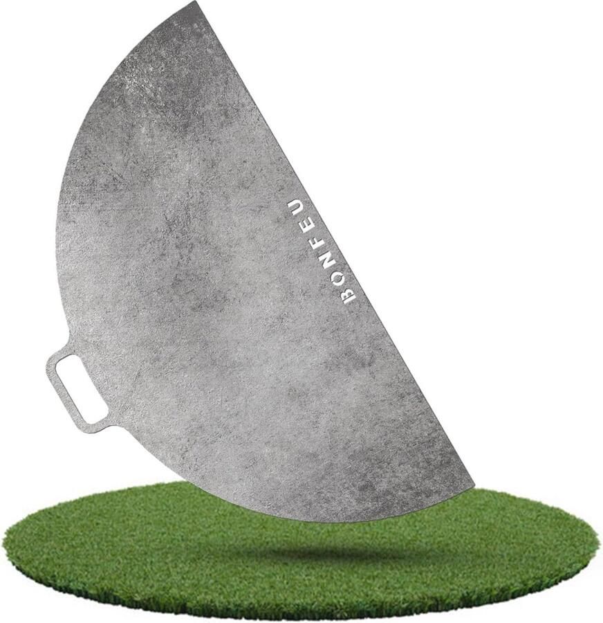 Plancha Grillplaat Ø40cm voor Gasgrill en Houtskool Grill Perfect voor Tuinhaard Terras en Vuurschaal Hoogwaardige Staal