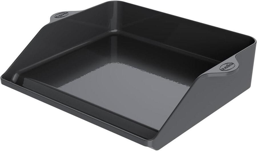 Plancha Grillplaat Bakplaat Gietijzer Buiten Koken Extra Hoge Rand 47 x 36.5 cm Zwart