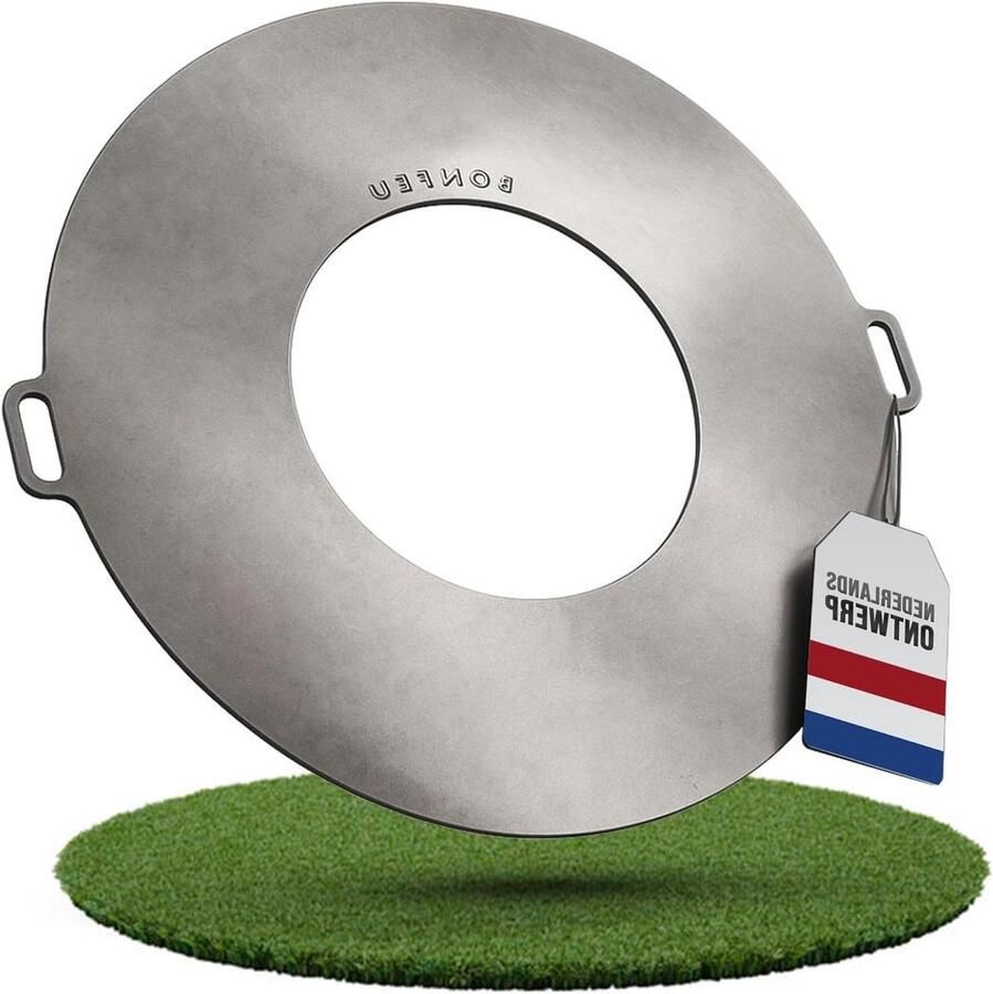 Plancha Grillplaat Bakplaat Grillplaat Buiten Koken Hoogwaardig Staal 60 cm Diameter Onbehandeld