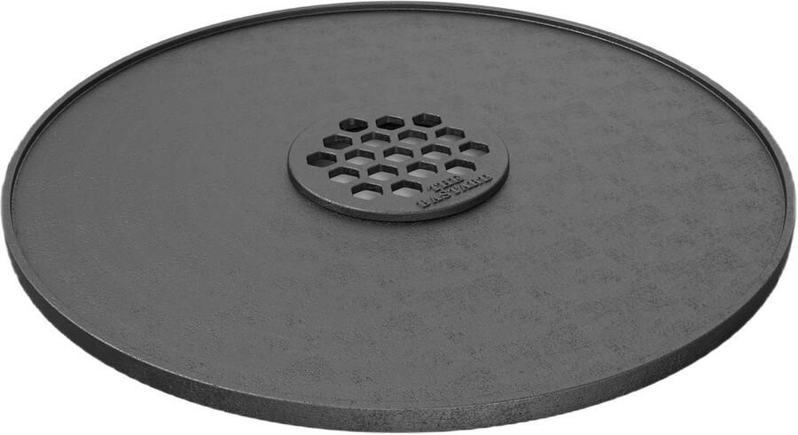 Plancha Ring Grillplaat Accessoire Buiten Koken Antiaanbaklaag 33 cm Diameter Zwart
