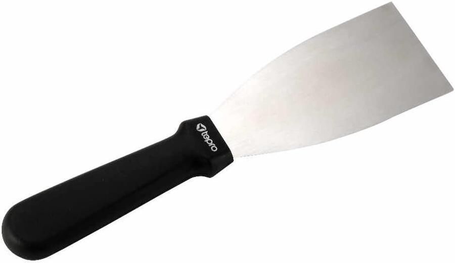 Plancha Spatel Grill Gereedschap Barbecue Gemak Flexibel Ontwerp 25 cm Zwart
