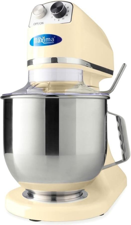 Planetary mixer 7 L ivoor met metalen tandwielen ideaal voor deeg tot 2 kg SnelShoppen