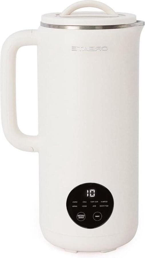 Plantaardige Melk Maker Notenmelk Apparaat Zelf Drankjes Maken 6 Automatische Programma's 800 ml Capaciteit Gebroken Wit