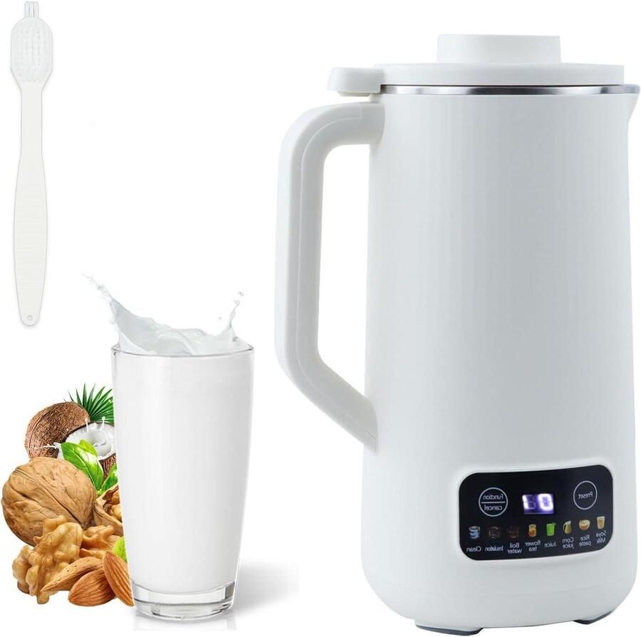 Plantaardige Melkmaker Notenmelk Apparaat Verse Drankjes Maken 10-Messen Systeem 600 ml Wit