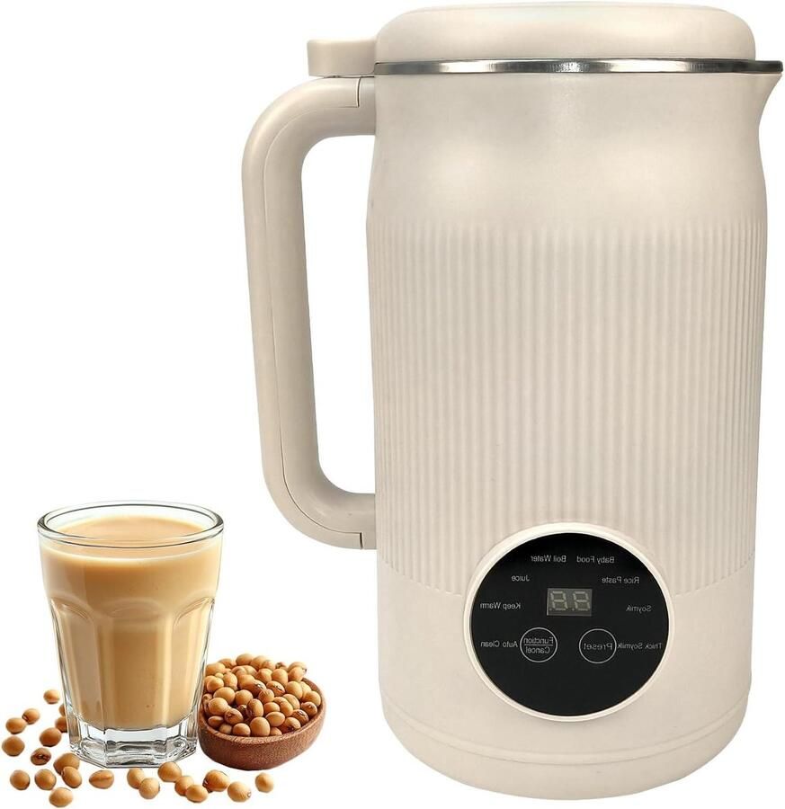 Plantenmelk Maker Notenmelk Machine Gezonde Dranken Maken Automatische Reiniging 1200ml Capaciteit Rood