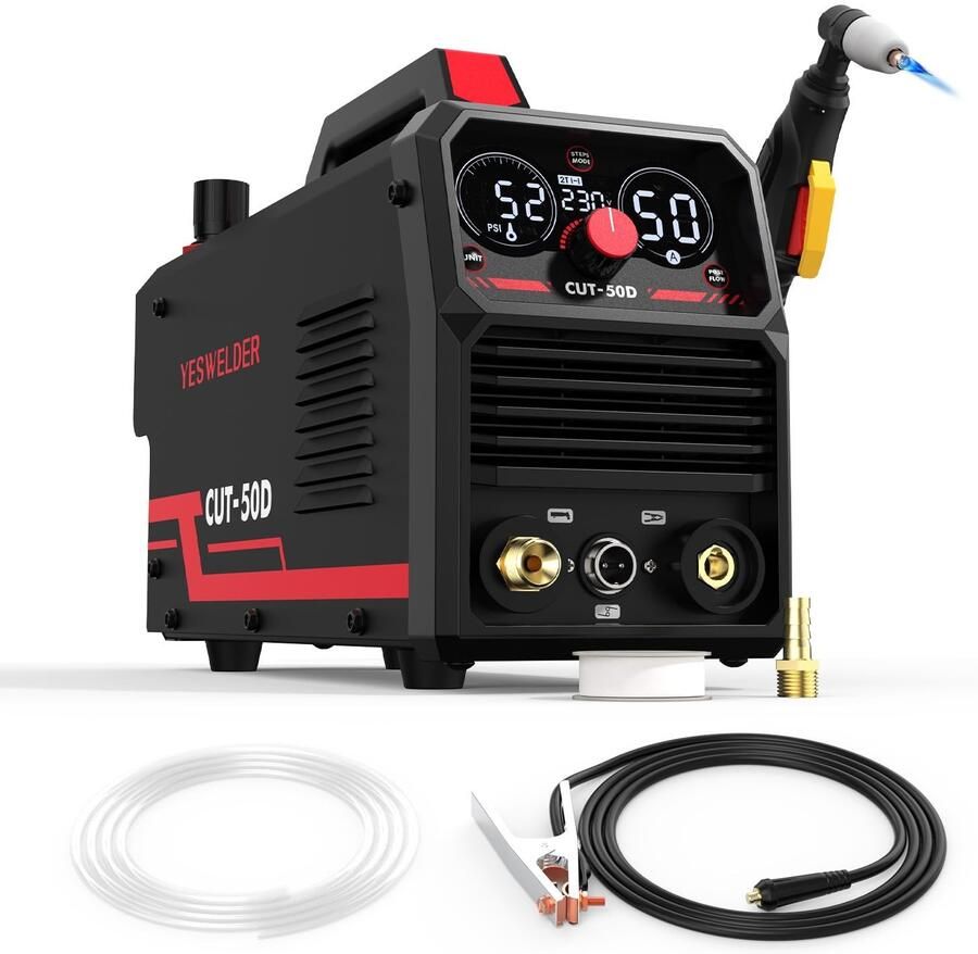 Plasma Cutter 50A met HF Ontsteking en LED Scherm