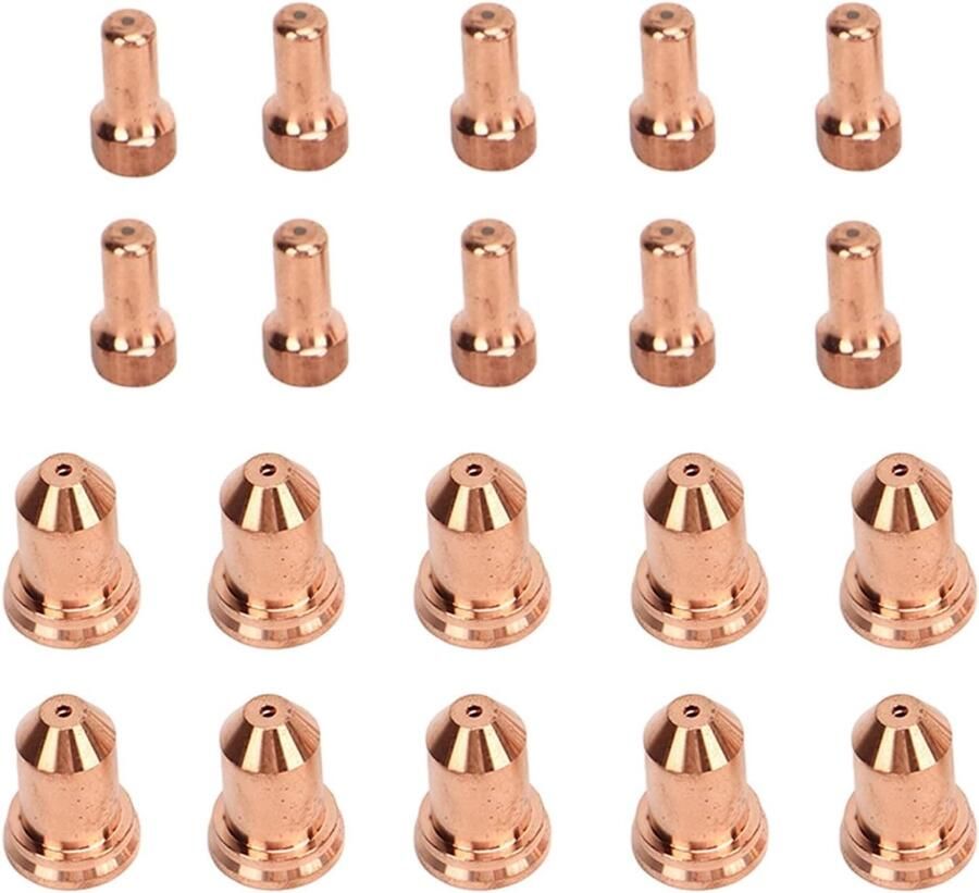 Plasma Snijmachine Onderdeelset 10 Electrodes en 10 Nozzles voor Efficiënt Gebruik Geschikt voor PT80 en IPT Modellen