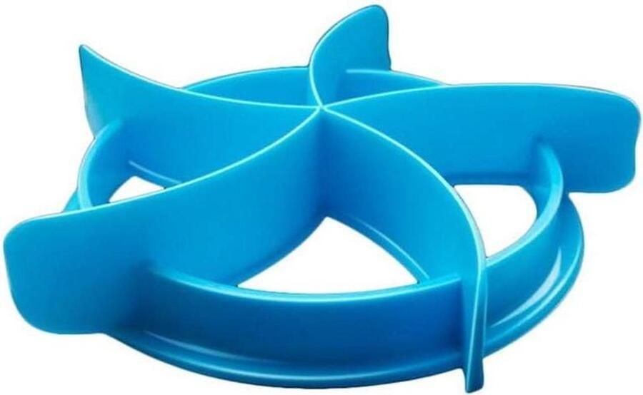 Plastic Brood Snijder Broodrol Vorm Brood Bakken Druk Stempel Tool 2 Stuks Blauw