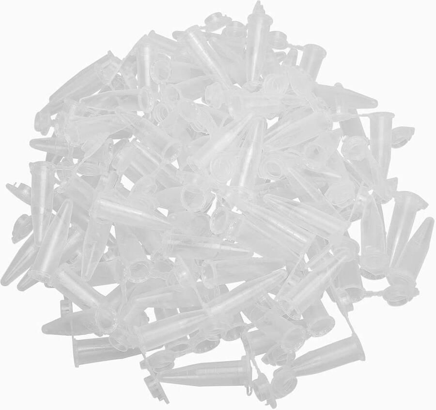Plastic Centrifugebuizen EP Buisjes Laboratorium Werk Bodempunt Ontwerp 1.5 ml 100 stuks Duidelijk