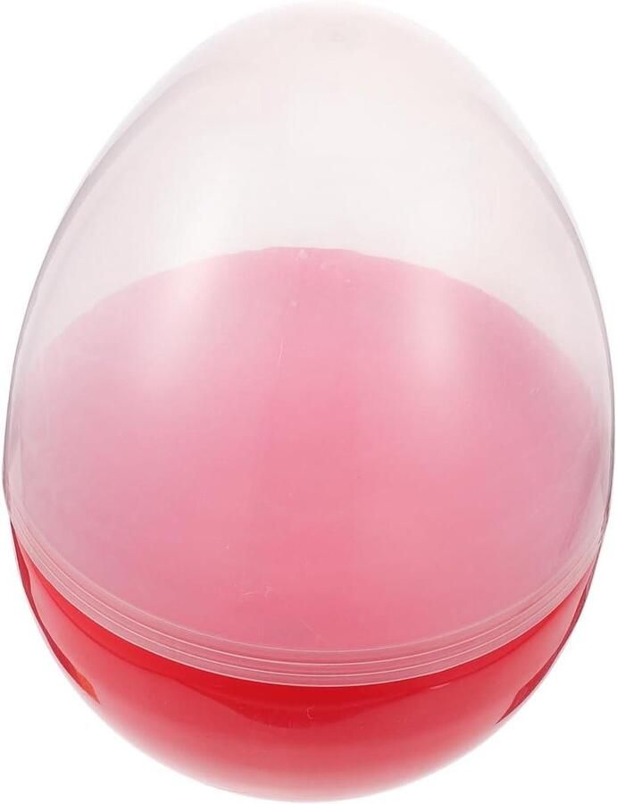 Plastic Eieren Vulbare Eieren Decoratie Paasdecoratie Maken Eivormig Realistisch 30 x 21 x 21 cm Rood