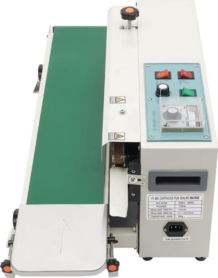 Plastic Zak Sealmachine Groen 500 W 88x41x37 cm Metaal Automatisch Industriële Toepassing
