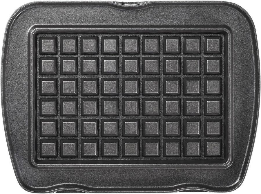 Platenset Luikse wafels geschikt voor alle Premium wafelijzers gegoten aluminium dubbellaagse antiaanbaklaag 010722 zwart