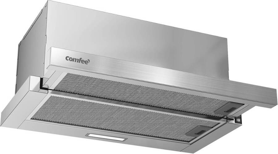 Platte Afzuigkap 60 cm met Sterke Afzuiging tot 400 m³ u Onderbouw Keukenafzuiger