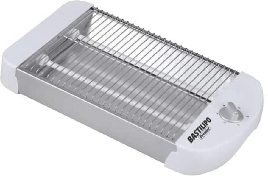 Platte broodrooster 600W met mechanische timer en 2 weerstanden Wit - Foto 1