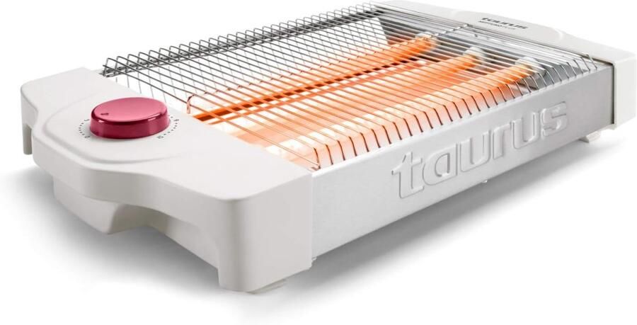 Platte Broodrooster 900 W met 12 Bruiningsniveaus en Automatische Uitschakeling