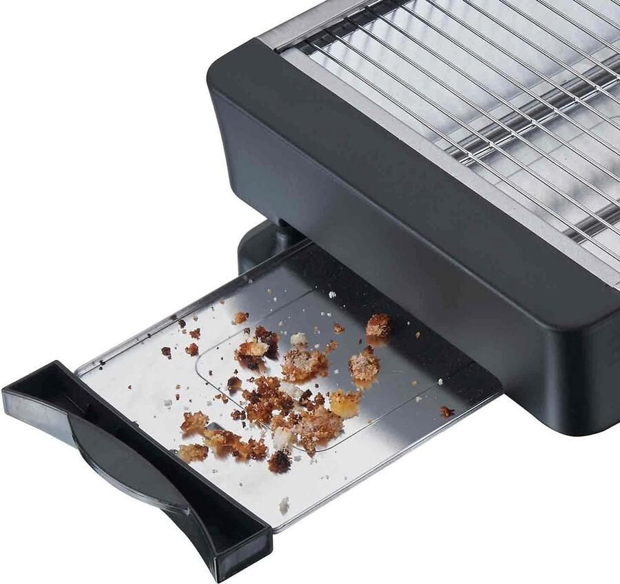 Platte Broodrooster met Digitale Controle 600W voor Broodjes en Baguettes