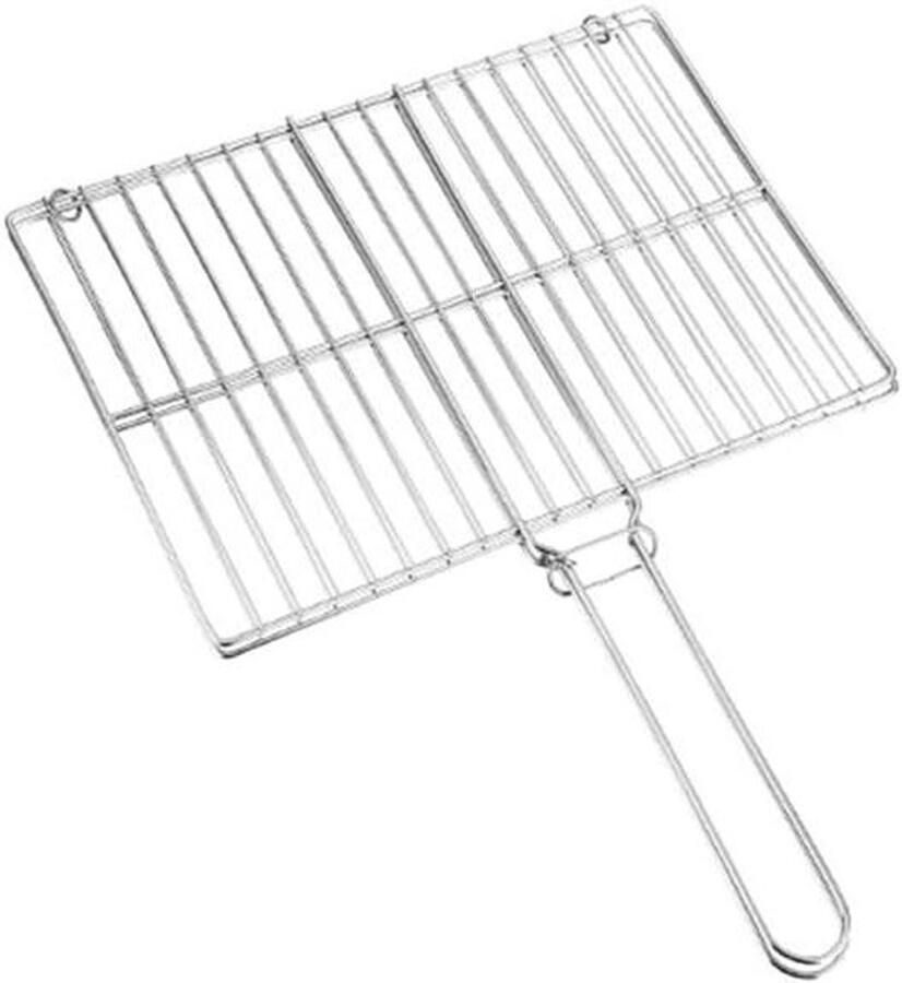 Platte Grill Braai Buiten Grill Barbecueën Buiten Houdt Grill Stevig Groot Grilloppervlak Zwart