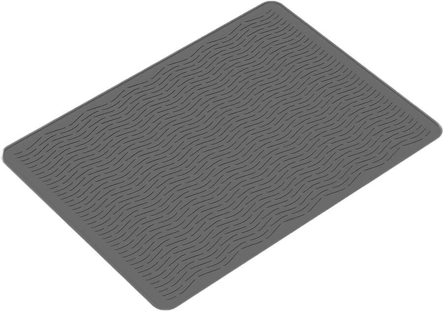 Kookplaat Beschermer Fornuis Mat Keuken Organisatie Hittebestendig Siliconen 70x50 cm Grijs