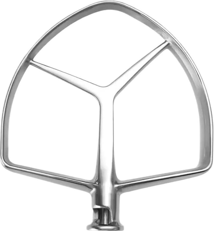 Platte Klopper Mixer Accessoire Bakken Maken Maximaliseert Ingrediënt Contact 7 Quart Zilver