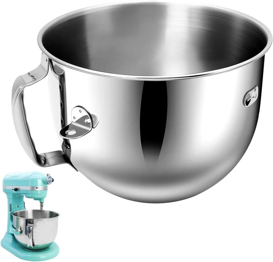Platte Klopper Mixer Accessoire Beslag Maken Roestvrij Staal 7 Quart Wit