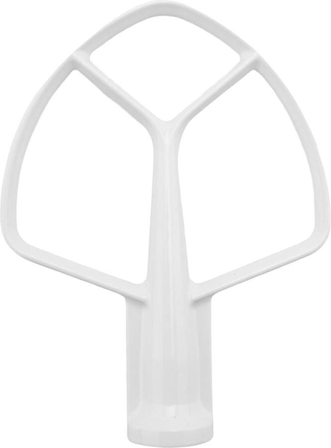 Platte Klopper Mixer Accessoire Beslag Mengen Gecoat Metaal 5 QT Wit