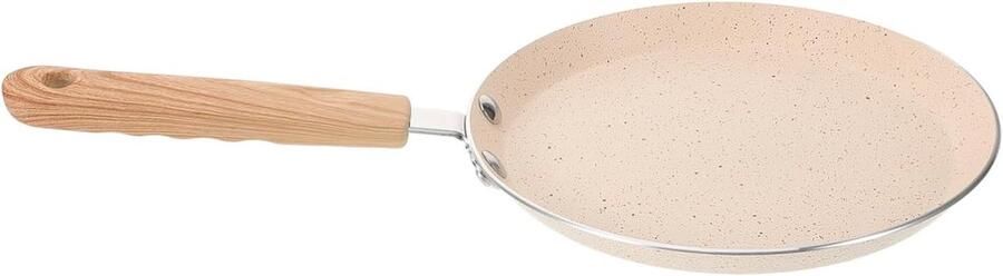 Platte Koekenpan Pannenkoekvorm Crepe Gelijkmatig Bakken Lichtgewicht Aluminium 33.7 cm Khaki