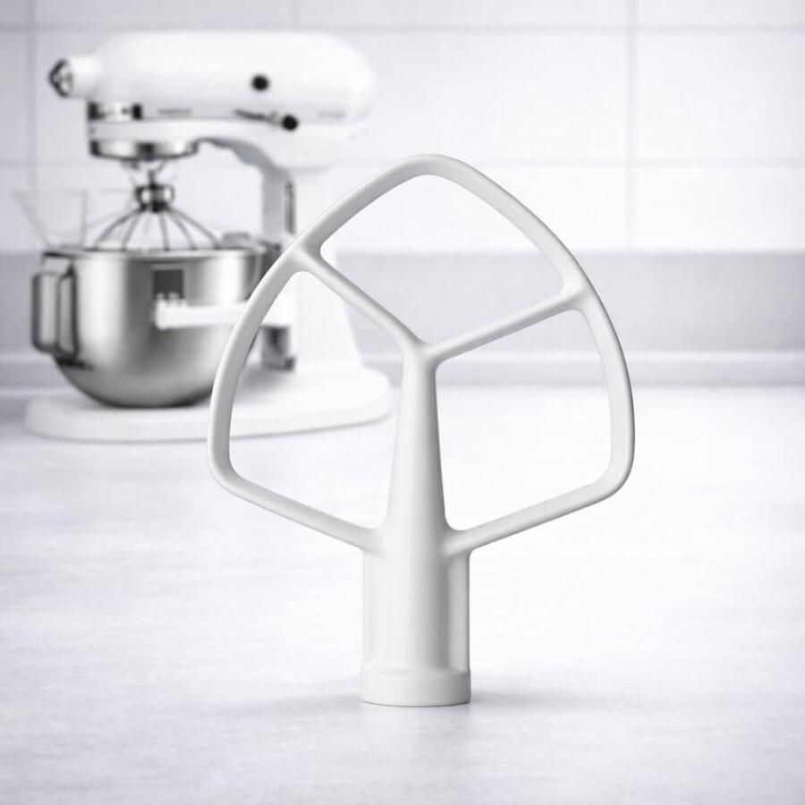Platte mixer Keukenmachine accessoire Deeg en beslag mengen Vaatwasmachinebestendig Geschikt voor 5KPM50 Metaal