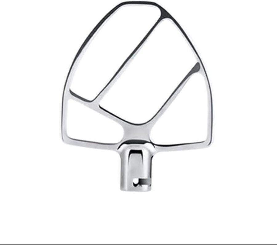 Platte Mixer Roeraccessoire Deeg Mengen Vaatwasmachinebestendig 15 cm Zilver