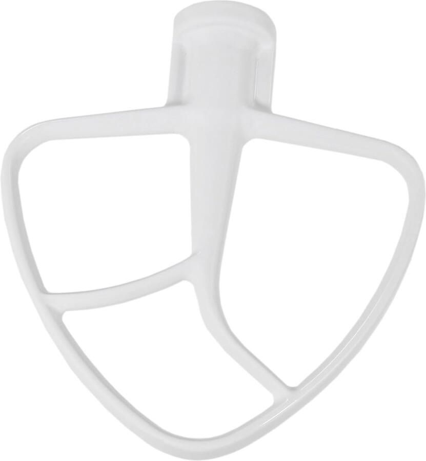 Platte rand klopper Mixer accessoire Beslag mengen Gecoat metaal 154x138mm Grijs