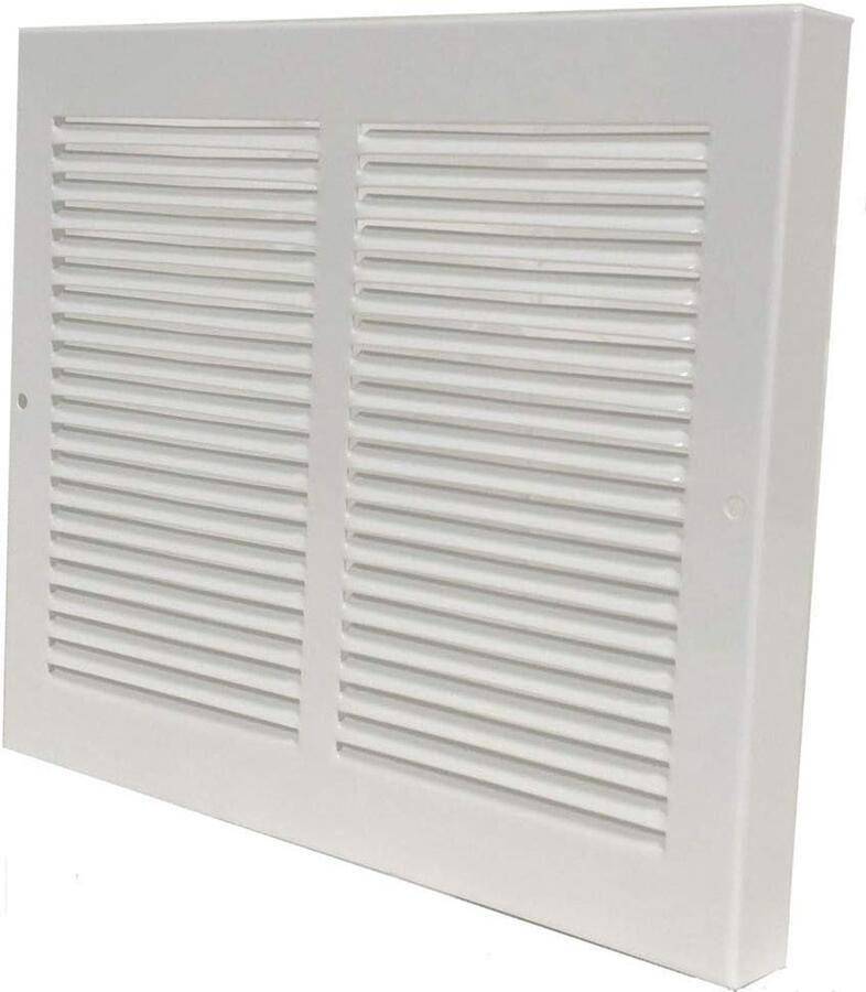 Plint Grill Ventilatie rooster Verwarming afdekken Stalen constructie 12 x 8 inch Wit