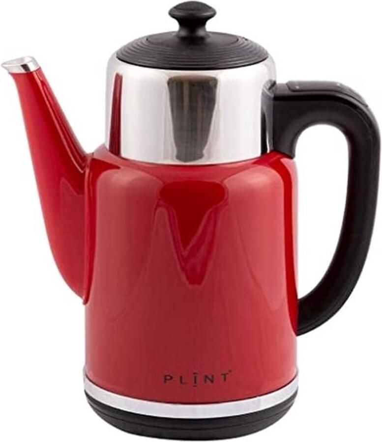 PLINT Rode Waterkoker Inhoud 1.7 Litre Dubbelwandig voor Thee en Koffie Snel Koken 1500W Draadloze Elektrische Waterkoker BPA Free Dry Protection Antislip 360°-voet