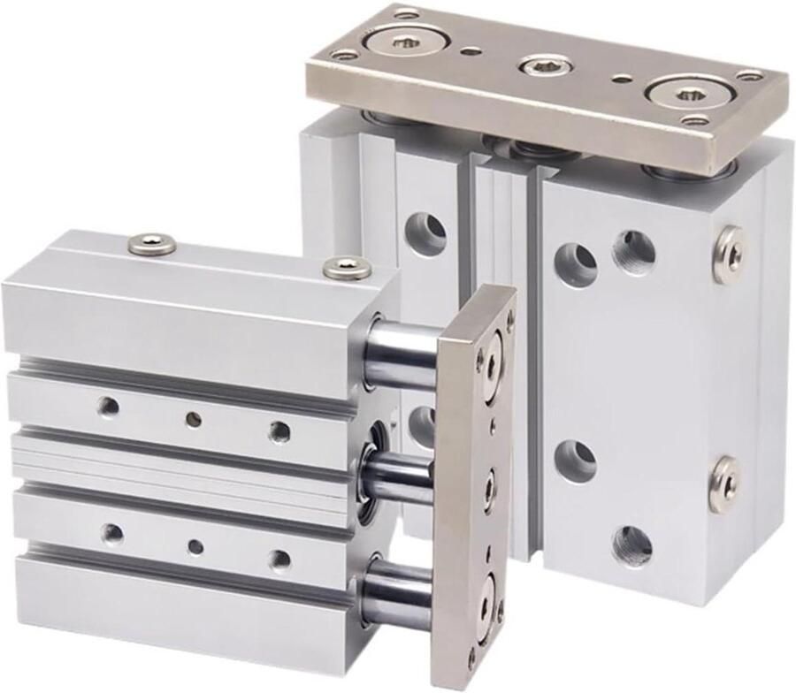 Pneumatische Cilinder Drieassige Cilinder Industriële Automatisering Precisie Boring 100 mm Slag Metaal