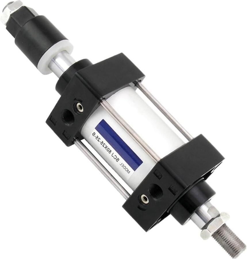 Pneumatische Cilinder Dubbel Effect Industriële Automatisering Verstelbare Slag Boring 100mm Metaal