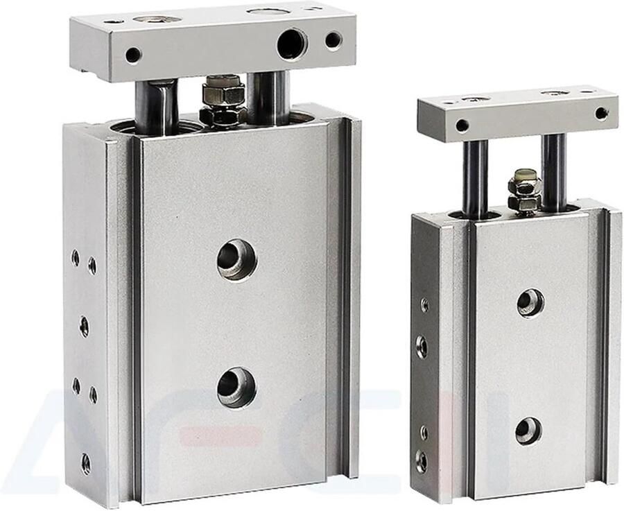 Pneumatische Cilinder Dubbele Staaf Cilinder Industriële Automatisering Met Magneet Dubbelwerkend 6mm Boring 15mm Slag