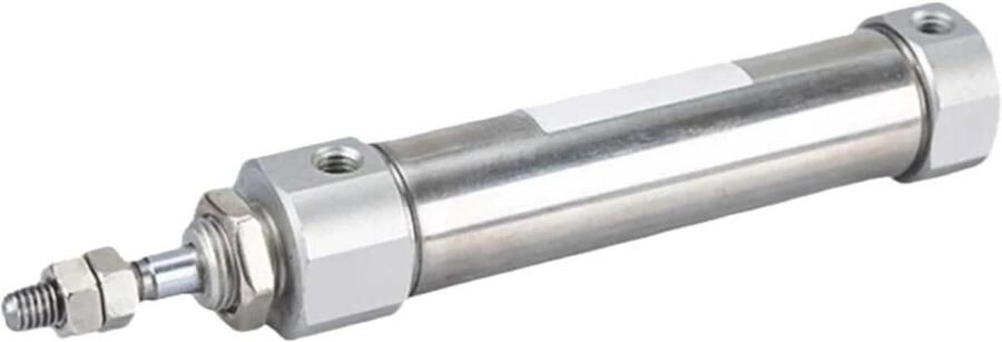Pneumatische Cilinder Dubbelwerkend Industriële Automatisering Enkele Staaf Ontwerp 10-30mm Boring Metaal