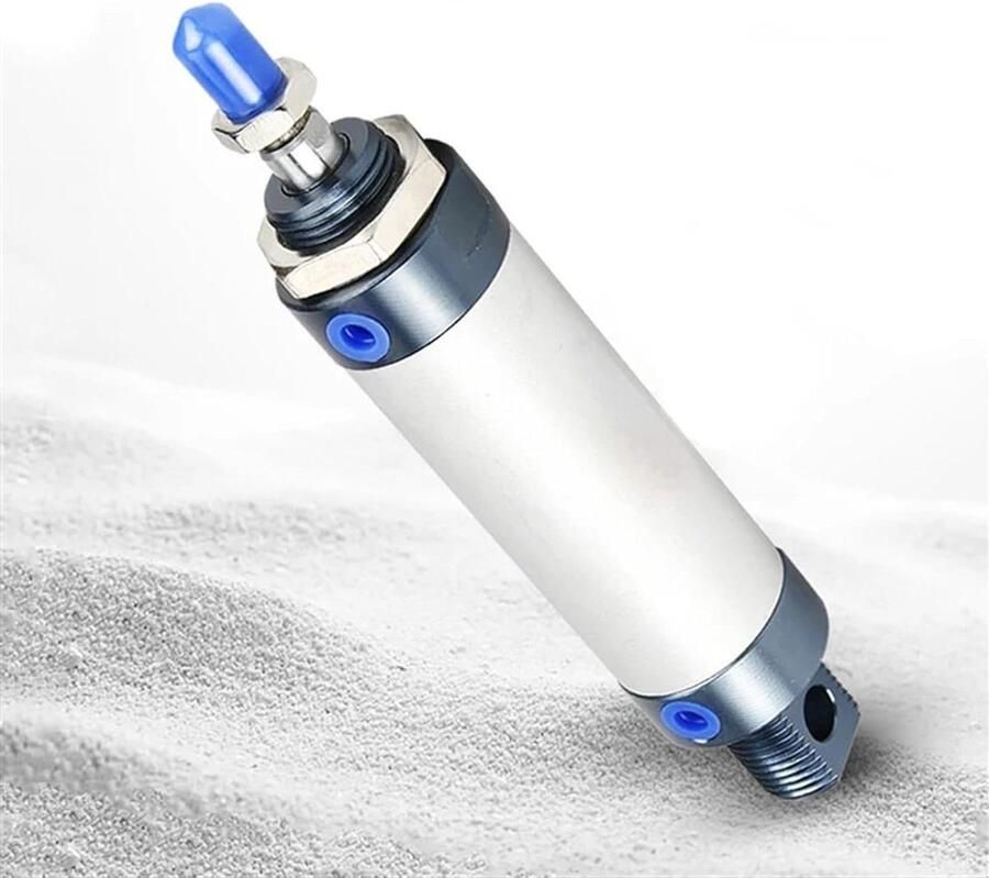 Pneumatische Cilinder Dubbelwerkende Cilinder Automatische Beweging Compact Ontwerp Bore 25mm Zilverkleurig