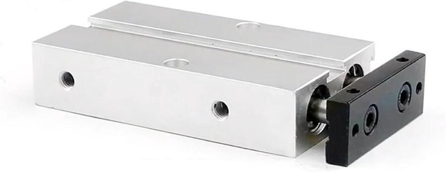 Pneumatische cilinder Dubbelwerkende cilinder Automatiseren van beweging Compact ontwerp 16mm boring Aluminiumkleurig