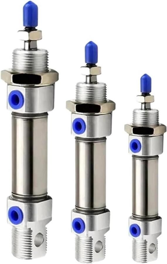 Pneumatische Cilinder Gasveer Dubbel Effect Industriële Toepassingen Enkele Schacht Ontwerp Slag 80 mm Standaard