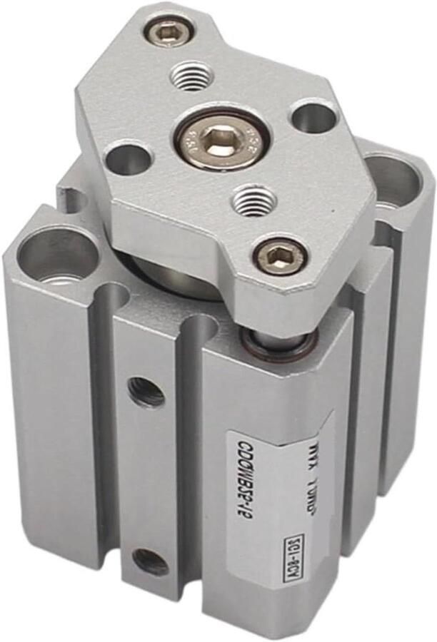 Pneumatische Cilinder Geleidestang Cilinder Industriële Automatisering Dubbelwerkend Ontwerp 100 mm Slag Metaal
