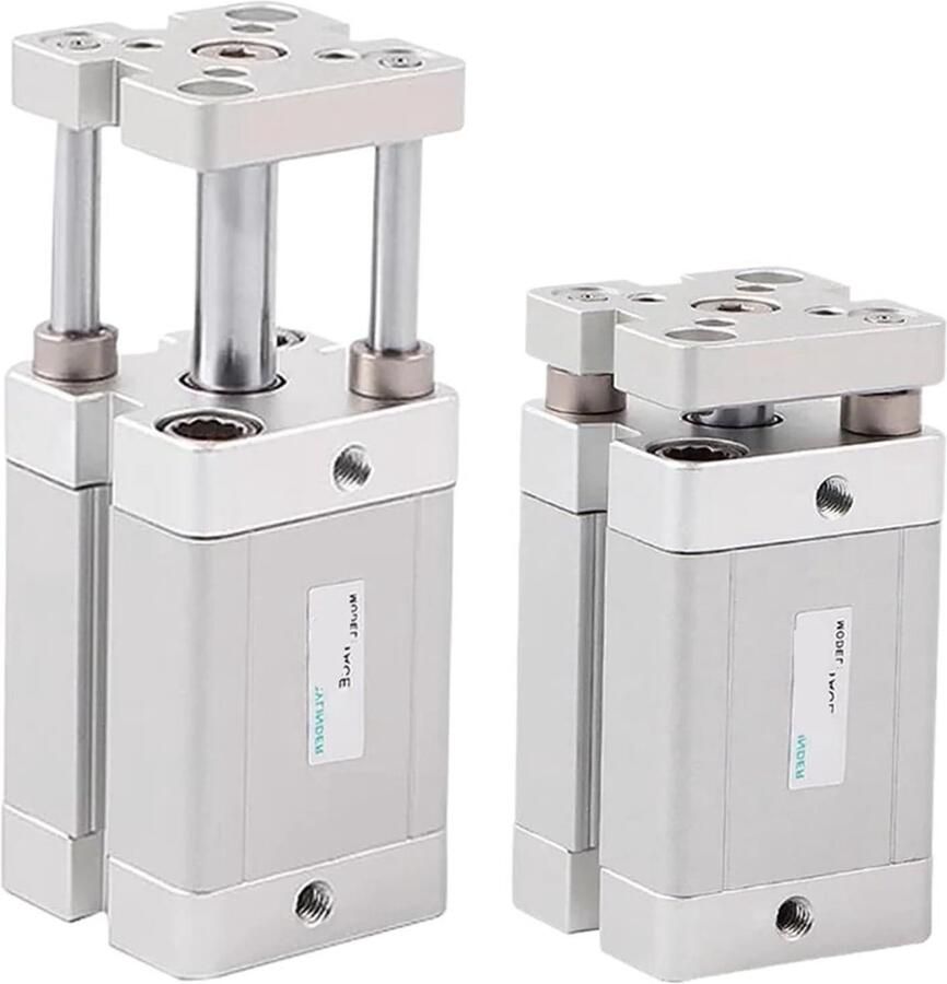 Pneumatische Cilinder Geleidestang Cilinder Industriële Automatisering Dun Compact Ontwerp 63mm Boring 100mm Slag Metaal