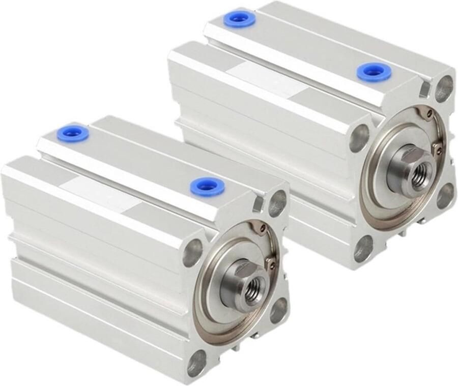 Pneumatische Cilinder Lucht Cilinder Industriële Automatisering Compact Ontwerp 80mm Boring Metaal