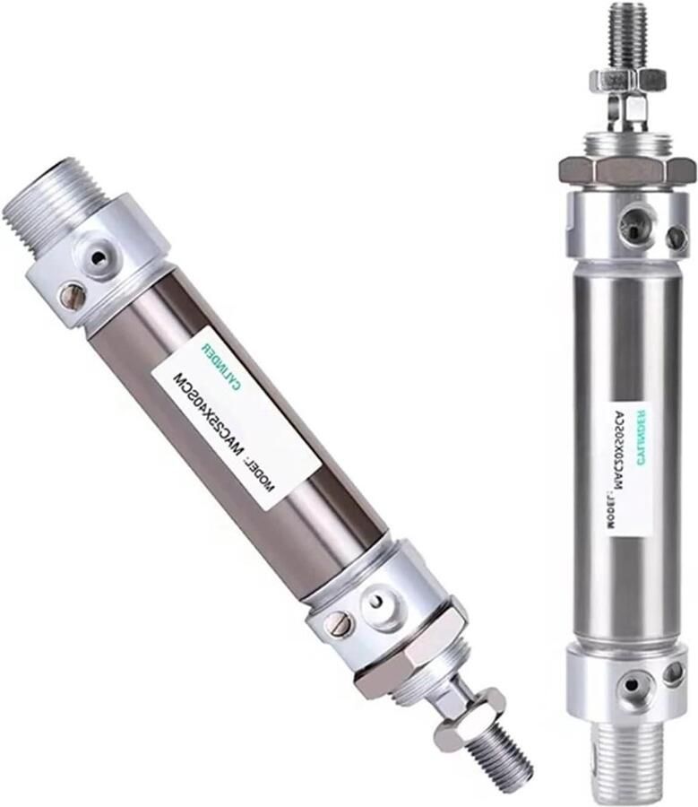 Pneumatische Cilinder Lucht Cilinder Industriële Automatisering Instelbare Buffer 100 mm Slag Metaal