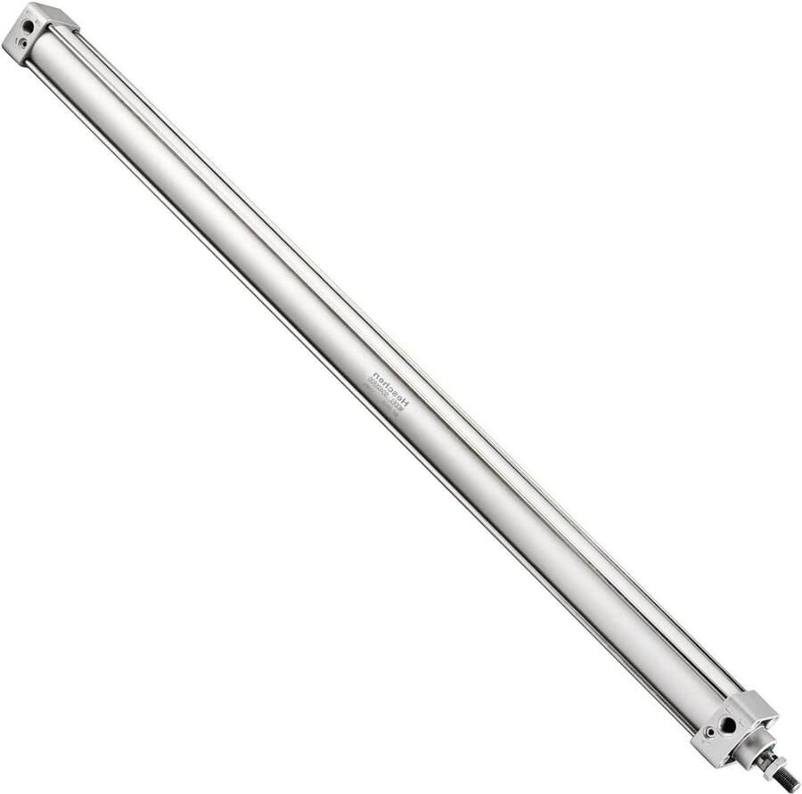 Pneumatische Cilinder Luchtcilinder Dubbelwerkend Industriële Automatisering Enkele Staaf 40mm Boring 800mm Slag Zilverkleurig