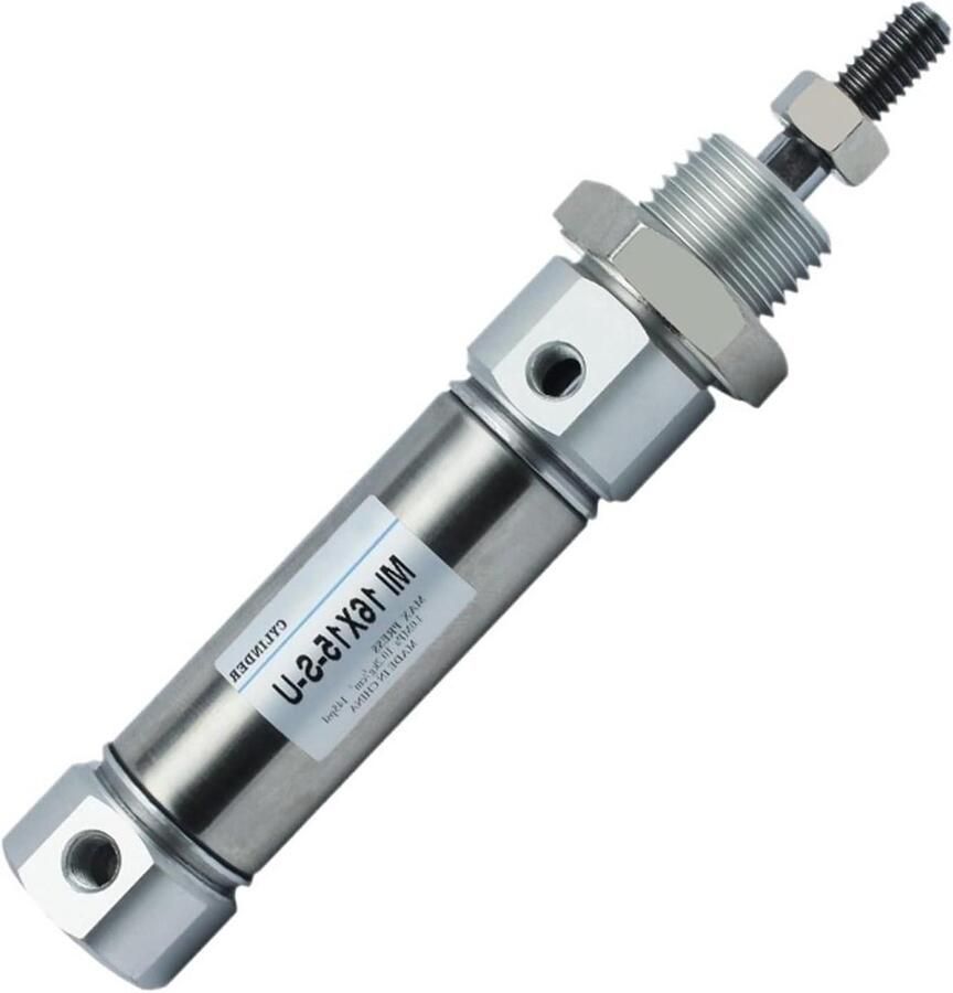 Pneumatische Cilinder Luchtcilinder Industriële Automatisering Compact Ontwerp Boring 10mm Zilverkleurig