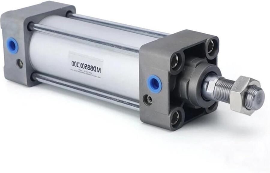 Pneumatische cilinder Luchtcilinder Industriële automatisering Standaard hogedruk Boring 63 mm Zilverkleurig