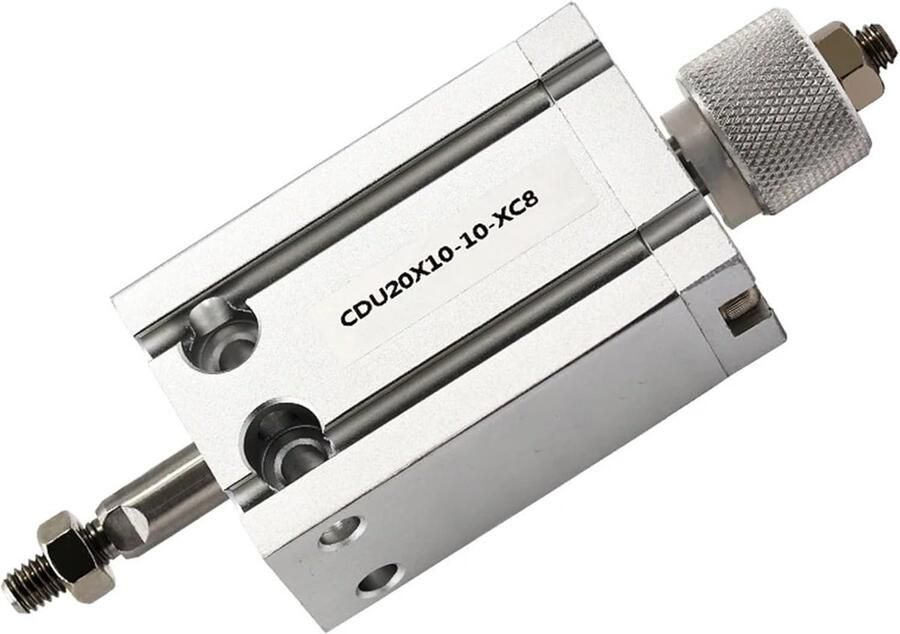 Pneumatische Cilinder Luchtcilinder Industriële Automatisering Verstelbare Slag 32 mm Boring Zilver