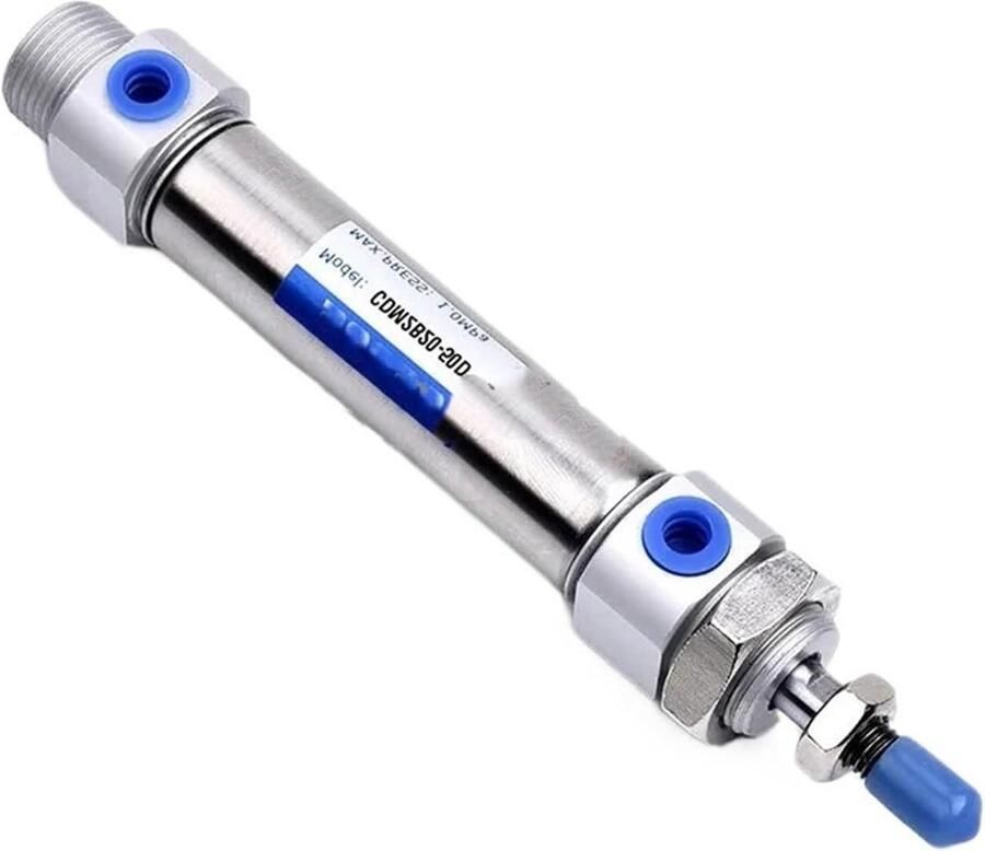 Pneumatische Cilinder Mini Cilinder Automatiseren van Beweging Dubbele Actie 75 mm Slag Metaal