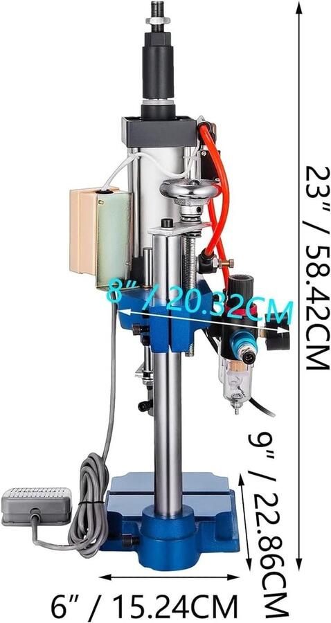 Pneumatische Ponsmachine Voetpedaal Machine Metaalbewerking Zwaar Hoge Druk Capaciteit Werkhoogte 200mm