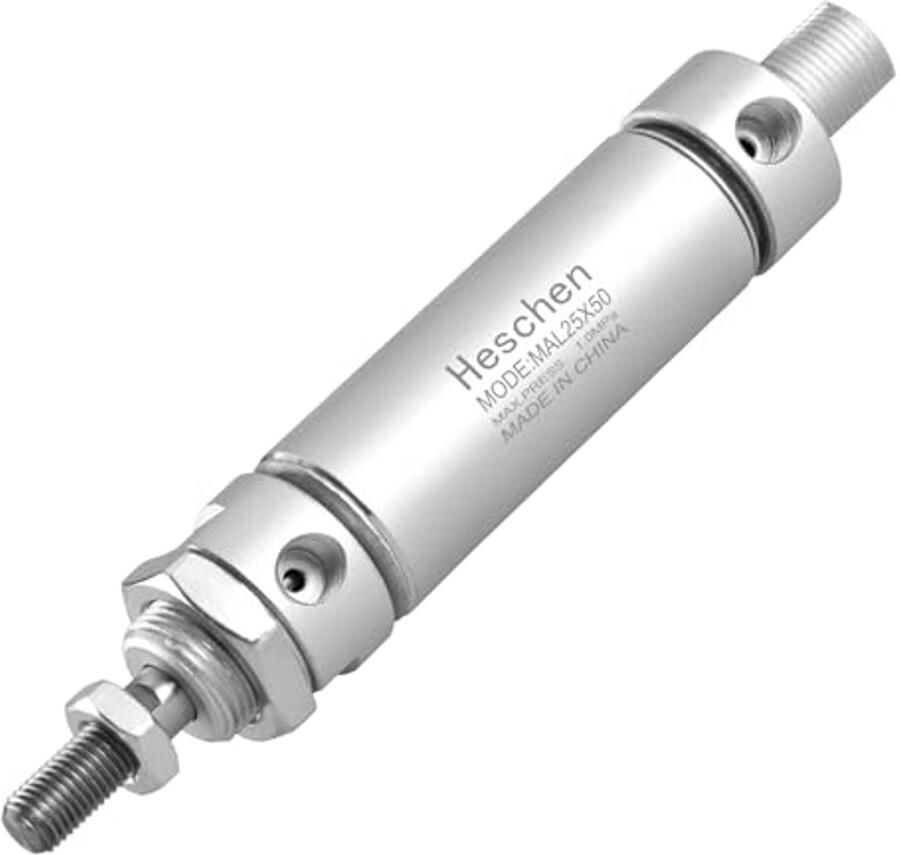 Pneumatische slanke Air Cilinder 25mm Bore 50mm Stroke Double Acting